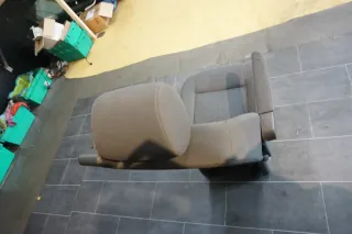 VW T5 Multivan Schienensystem 2te Reihe hinten Sitz Stoff Schwarz Drehsitz - Bild 5