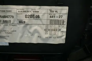 3C9867211 EG  Türverkleidung hinten links schwarz Leder VW Passat 3C Variant - Bild 8
