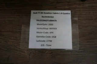 Ladeluftkühler Luftkühler AUDI S3 8L Quattro 1,8 Turbo links 8L9145805H - Bild 2