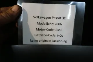 VW Passat 3C Motorhaube Klappe vorne vorn Haube grau LA7T Fronklappe Lack - Bild 2