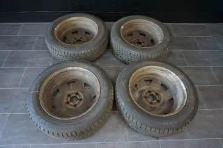 4 x VW T5 Multivan Stahlfelgen 7E0601027B Winterräder 215/60 R17C 104/102H - Bild 9