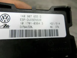 VW Golf 5 V Plus Touran 1K0907655D ABS ESP Drehrate Sensor Duosensor - Bild 2