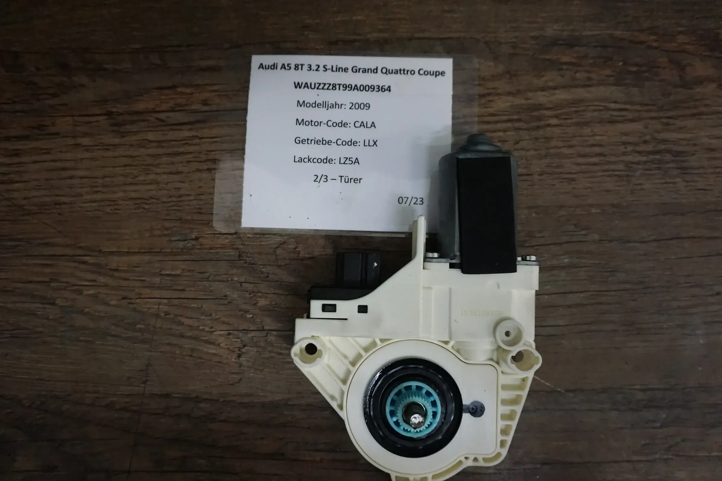 Audi A5 Fensterhebermotor Fenstermotor Fensterheber FHM Fenster Motor 8T0959802A - Bild 1