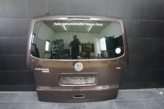 VW T5 Multivan Kofferraumklappe Heckklappe Schwarz Scheibe LB4V 2006 - Bild 1