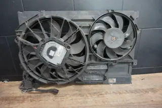 VW T5 Lüfterzarge Lüfter Kühllüfter 7H0959455B Bosch 0130706200 Motor 7H0121207G - Bild 1