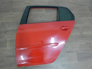 Tür Fahrerseite hinten links VW Golf V 5 Limousine BJ 2006 LY3D Rot 5 Türer - Bild 1