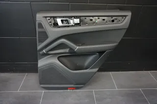 Türverkleidung hinten rechts Porsche Cayenne Schwarz Leder 9Y 2020 - Bild 1