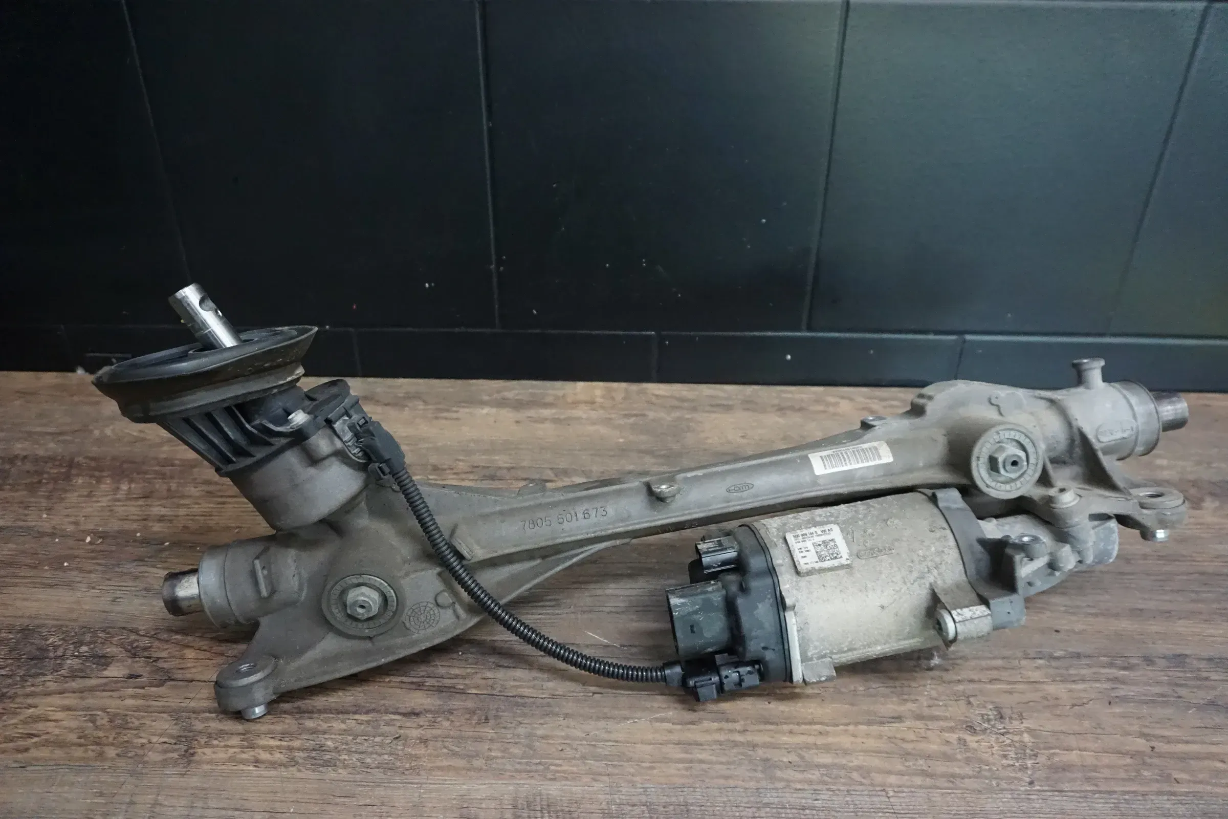 VW Golf 7 Lenkgetriebe elektrische Lenkung 5Q1423051AP 5Q0909144S Seat Leon 5F - Bild 1