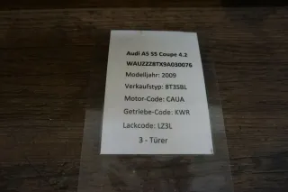 Audi A5 8T RS5 Hutablage Kofferraum Abdeckung 8T0863411AM Schwarz - Bild 2