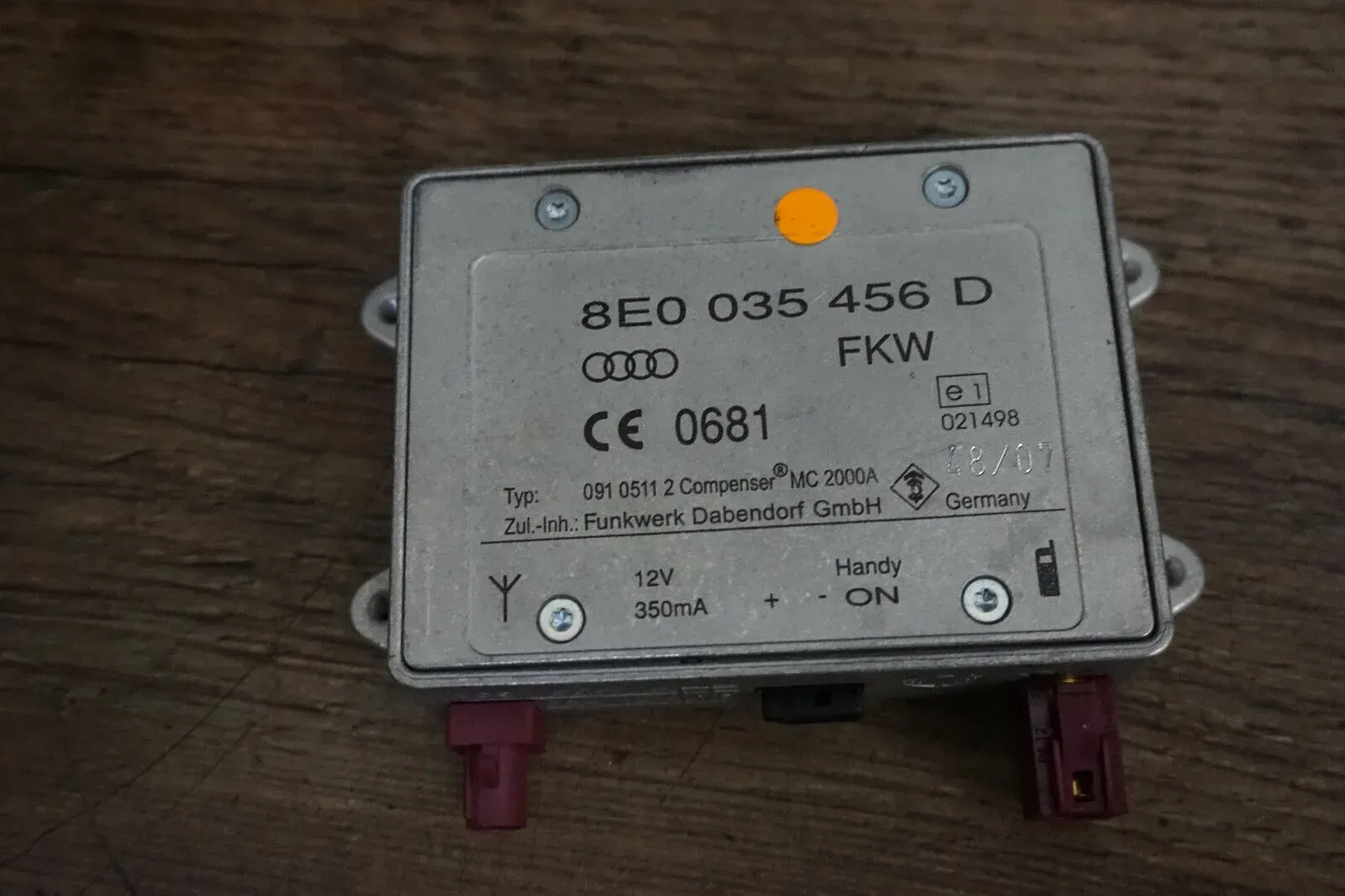 Original Audi A6 4F C6 Antennenverstärker Telefon Handy Steuergerät 8E0035456D - Bild 1