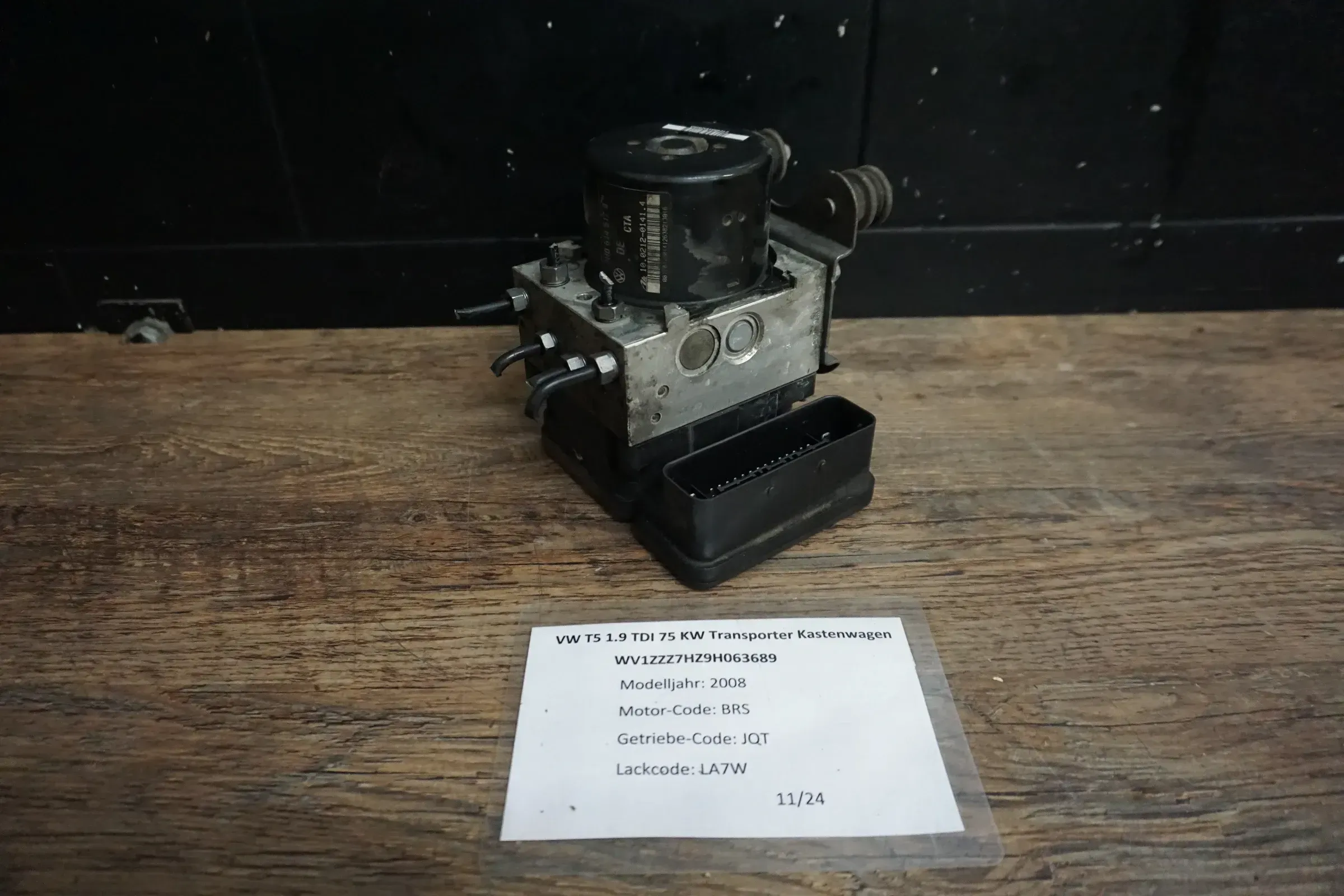 VW T5 Bus Transporter Hydraulikblock ABS Block Steuergerät 7H0614517B 7H0907379R - Bild 1