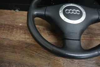 3-Speichen Sportlenkrad Audi TT 8N Lederlenkrad Lenkrad schwarz soul 8N0419091B - Bild 6