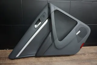 VW Tiguan 5N Türverkleidung Verkleidung Tür hinten links Dynaudio schwarz Leder - Bild 1