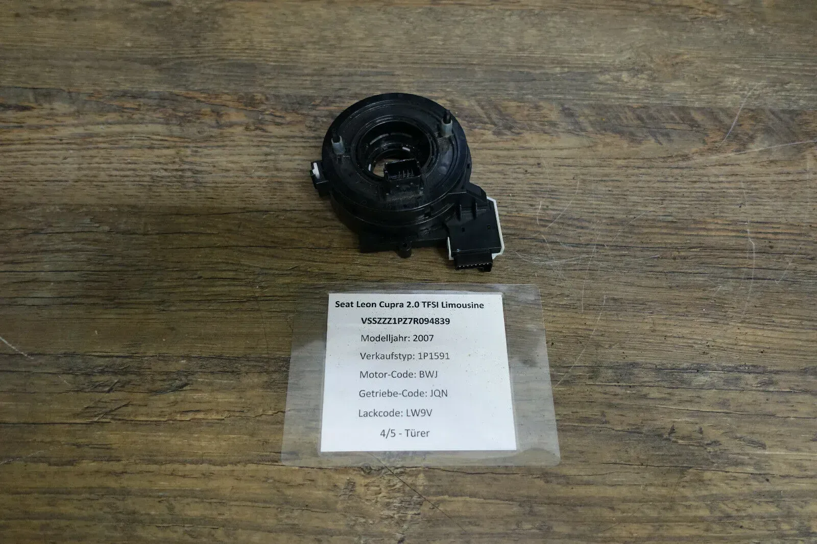 VW Golf Plus 1KP Original Rückstellring Airbagschleifring Wickelfeder 1K0959653C - Bild 1