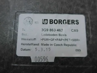 VW Passat B8 3G Variant Belag Teppich Bodenbelag Ladeboden Kofferraum schwarz - Bild 5