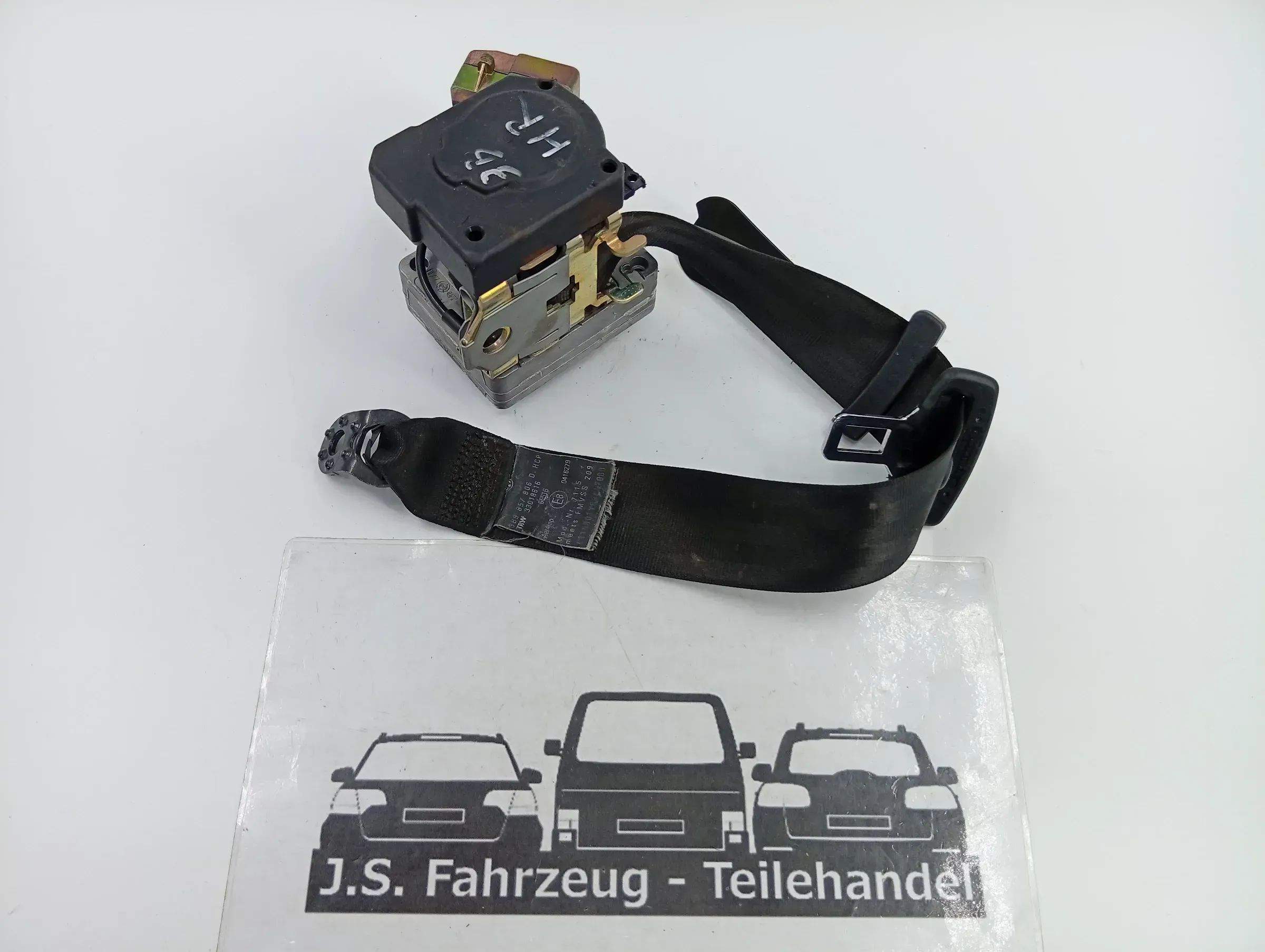 Sicherheitsgurt hinten rechts VW Passat 3B 3BG Gurt schwarz 3B9857806D - Bild 1