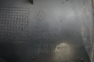 VW T6 7J 2.0 TDI Verkleidung Einstieg Trittschale v rechts 7H0863736F 7H0863736G - Bild 7