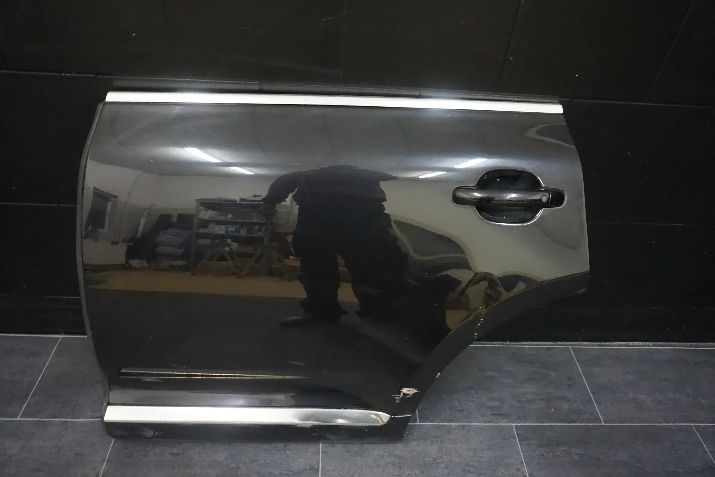 VW Touareg 7L Bj02-10 Tür hinten Links Fahrertür schwarz LC9Z Türblatt - Bild 1
