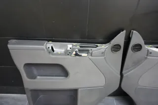 VW T5 Multivan Türverkleidung Vorne Links Rechts Anthrazit Stoff vorn Schwarz - Bild 4