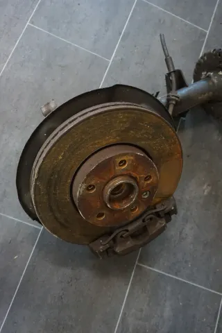 Original VW Rechts Ferderbein Kompl. Stoßdämpfer 7H0413031N Radnabe 7H0258G T5 - Bild 4