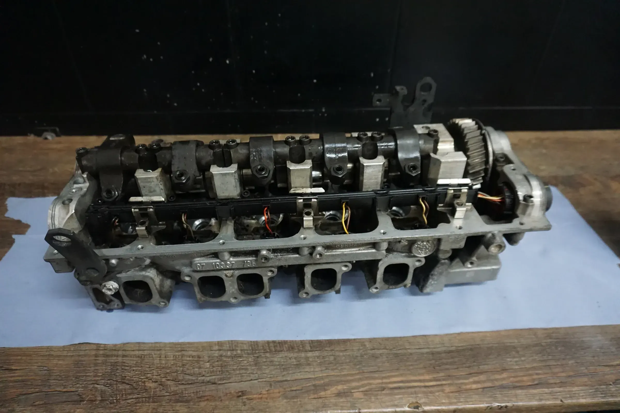 VW T5 7H Touareg 7L Zylinderkopf Nockenwelle Motor BNZ BPC 2,5TDI 148tkm Kopf - Bild 1