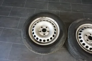 2x Sommer Komplettrad 205/65 R16 VW T5 T6 Stahlfelgen 6,5Jx16H2 ET51 Coninental - Bild 3