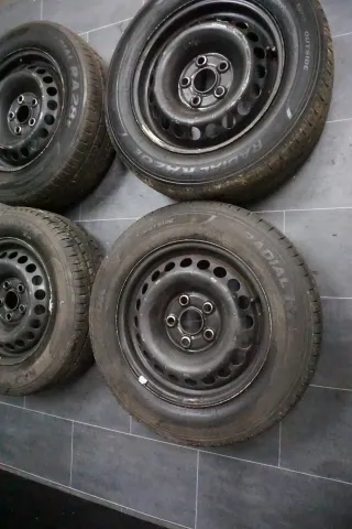 4x ORG VW T5 T6 Caravelle 16 Zoll Felgen Sommerreifen 215/65R16C Sommerräder TOP - Bild 4