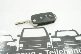Skoda 3 Tasten Fernbedienung Klappschlüssel Schlüsselanhänger Octavia Fabia 3T0837202C- - Bild 1