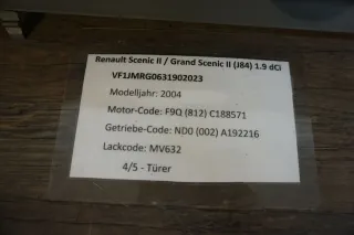 Renault Scenic JM II Abdeckung Seitenwange Airbagschalter Rechts 8200141017 - Bild 2