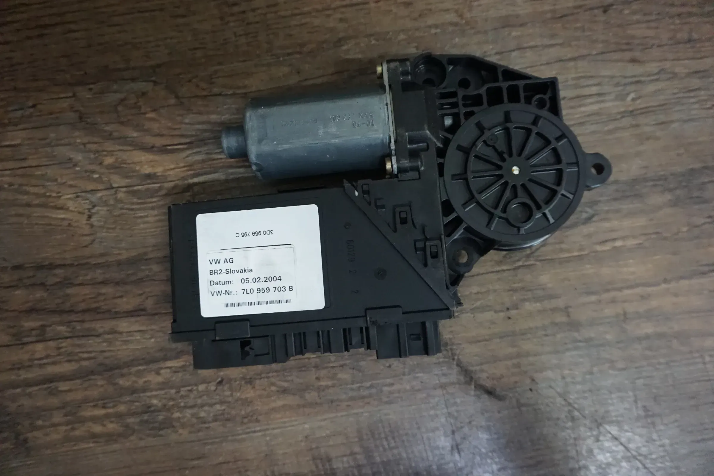 7L0959703B Original VW Touareg 7L Fensterhebermotor Türsteuergerät hinten links - Bild 1