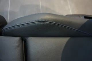 BMW F20 Sitz vorne Rechts Leder Schwarz Rote Naht Sitzheizung Sport M Paket 2018 - Bild 3