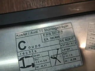 Audi TT 8N Coupe 8N8837730 Fensterheber Fensterrahmen Rahmen rechts - Bild 4