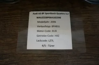 Audi A3 8P Sportback Bj.06 Tacho US-Modell Meilen 8P0920981D VDO 110080297022 - Bild 2