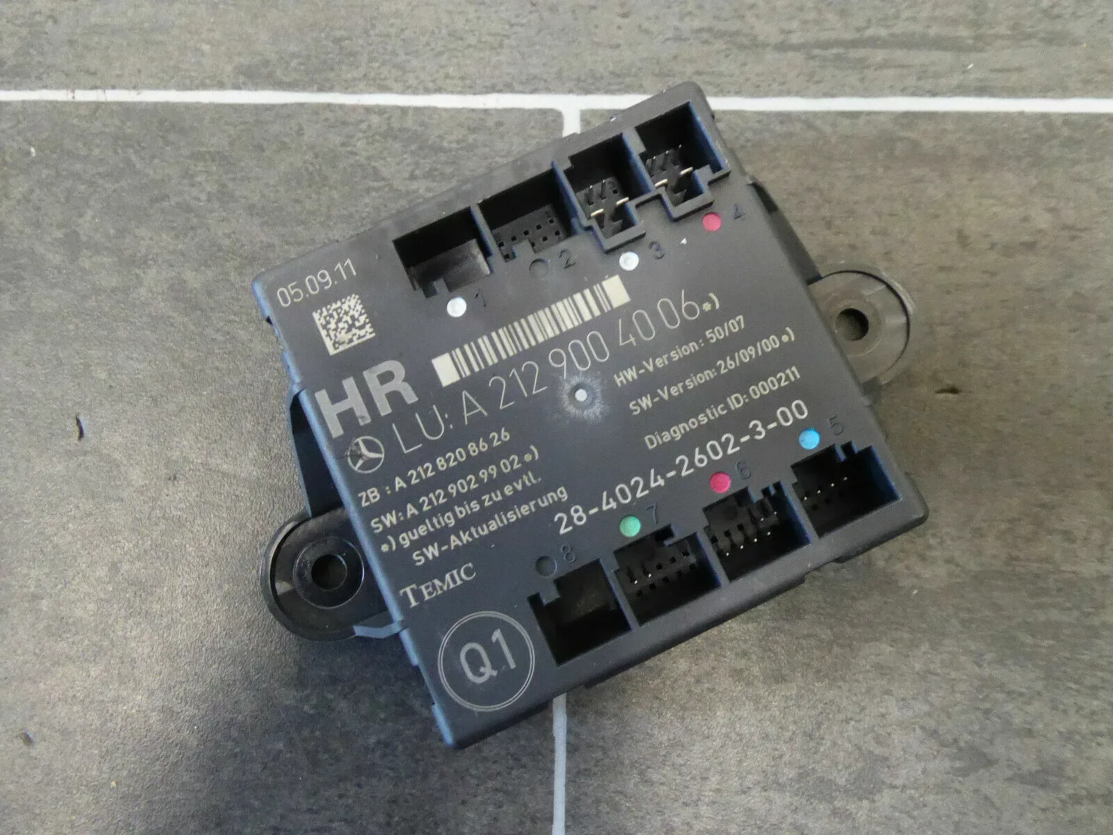 Mercedes W204 C-Klasse C220 Türsteuergerät Steuergerät Hinten Rechts A2129004006 - Bild 1