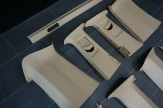 VW T5 Multivan Säule Verkleidung Säulenverkleidung Himmel A B C Beige leder - Bild 9