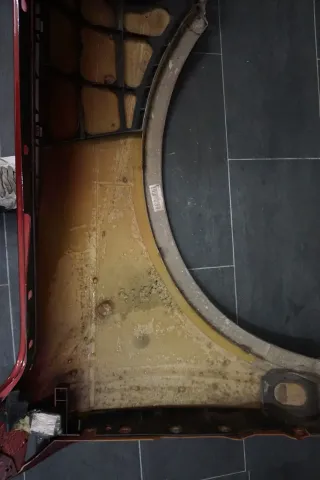 Kotflügel Vorne Links VW Touareg 7L Seitenwand Schwarz Rot LB3Y - Bild 9
