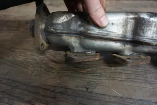 Audi A6 4F C6 TDI 3,0 BMK Krümmer Abgaskrümmer mit Flexrohr links 059253033L - Bild 3
