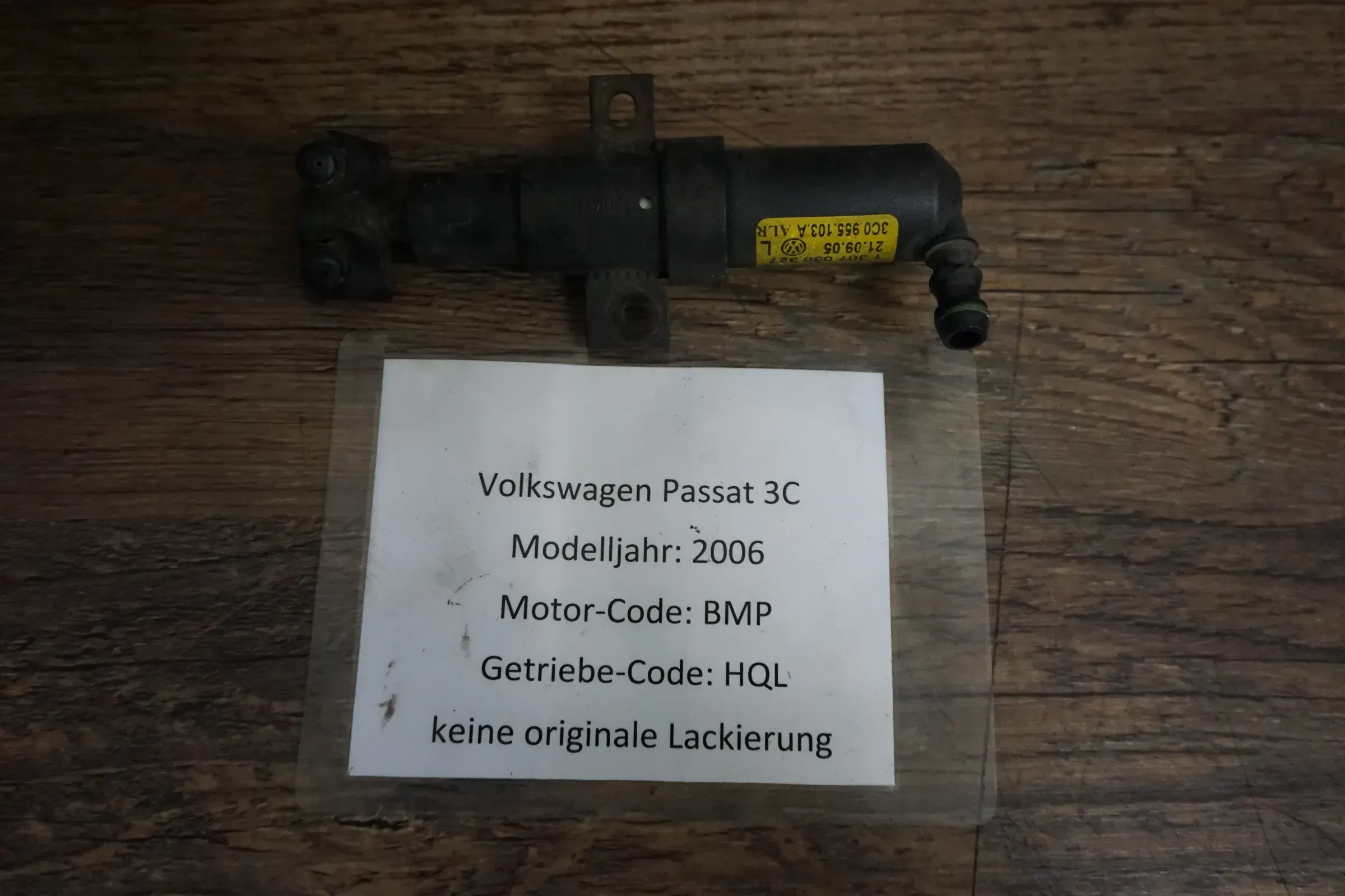 VW Passat 3C 3C0955103A Hubzylinder links Scheinwerferreinigung - Bild 1