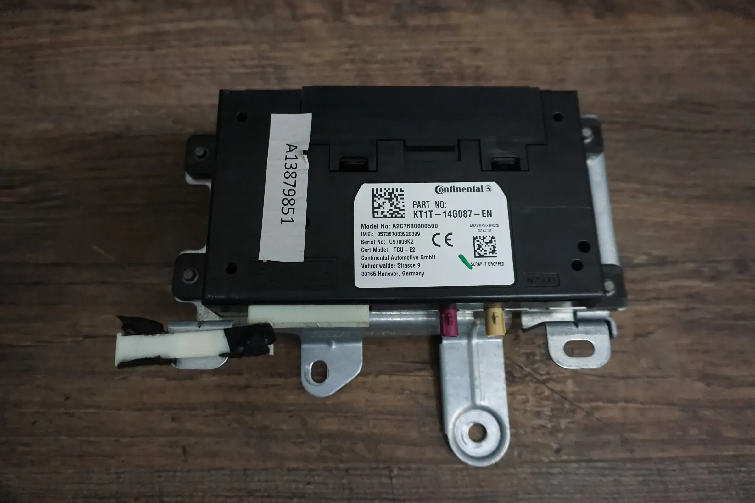 FORD FIESTA MK8 Telefon Steuergerät KT1T-14G087-EN 2018 - Bild 1