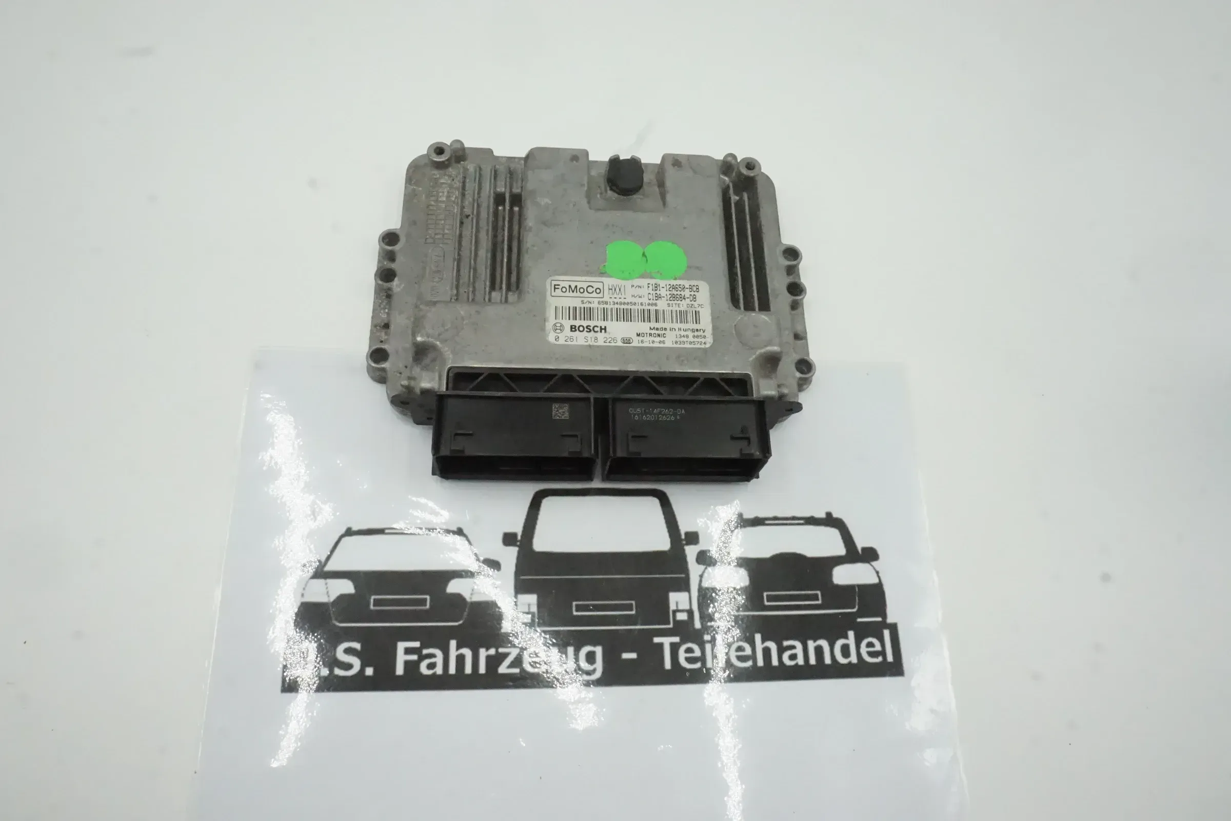 FORD FIESTA 6 VI MK7 1.6 ST 200PS Motorsteuergerät Steuergerät F1B1-12A650-BCB - Bild 1
