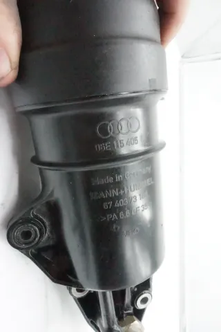 Audi A6 4F C6 2.4 2.8 3.2 FSI Ölfiltergehäuse 06E115405C Ölfilterhalter Orig. MR - Bild 4