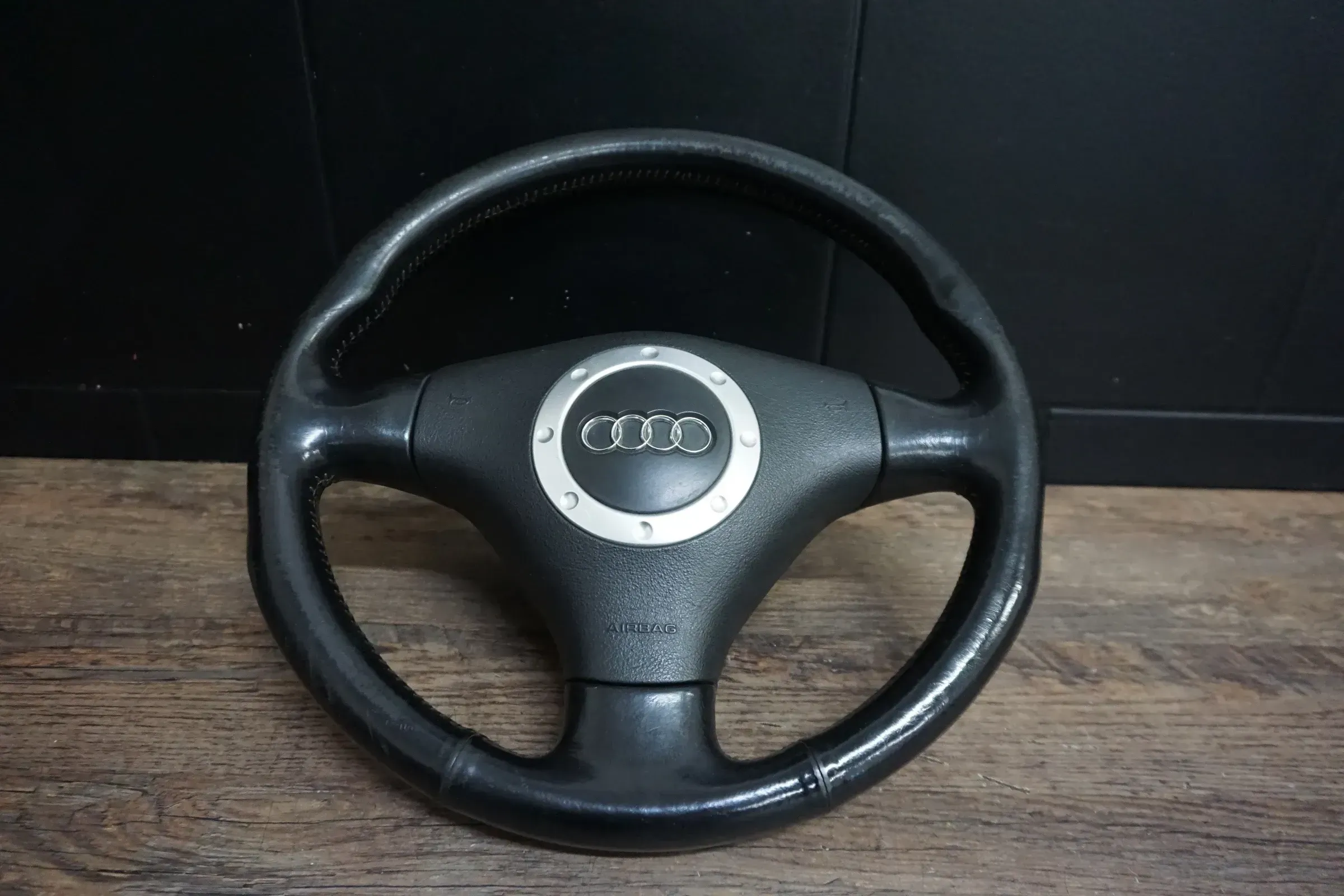 Original Audi TT 8N Lederlenkrad Lenkrad S-Line Airbaglenkrad Leder 8N0419091A - Bild 1